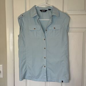 Eastern Mountain Sports Sleeveless Button-Up Top- Women XS